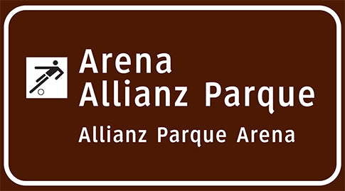 Placa Arena Allianz Parque