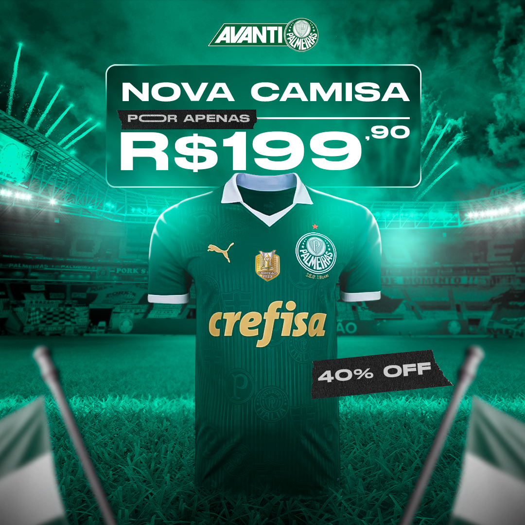 Nova Camisa SE Palmeiras 2024/25 I LANÇAMENTO - Últimas Unidades em Promoção