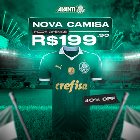 Nova Camisa SE Palmeiras 2024/25 I LANÇAMENTO - Últimas Unidades em Promoção