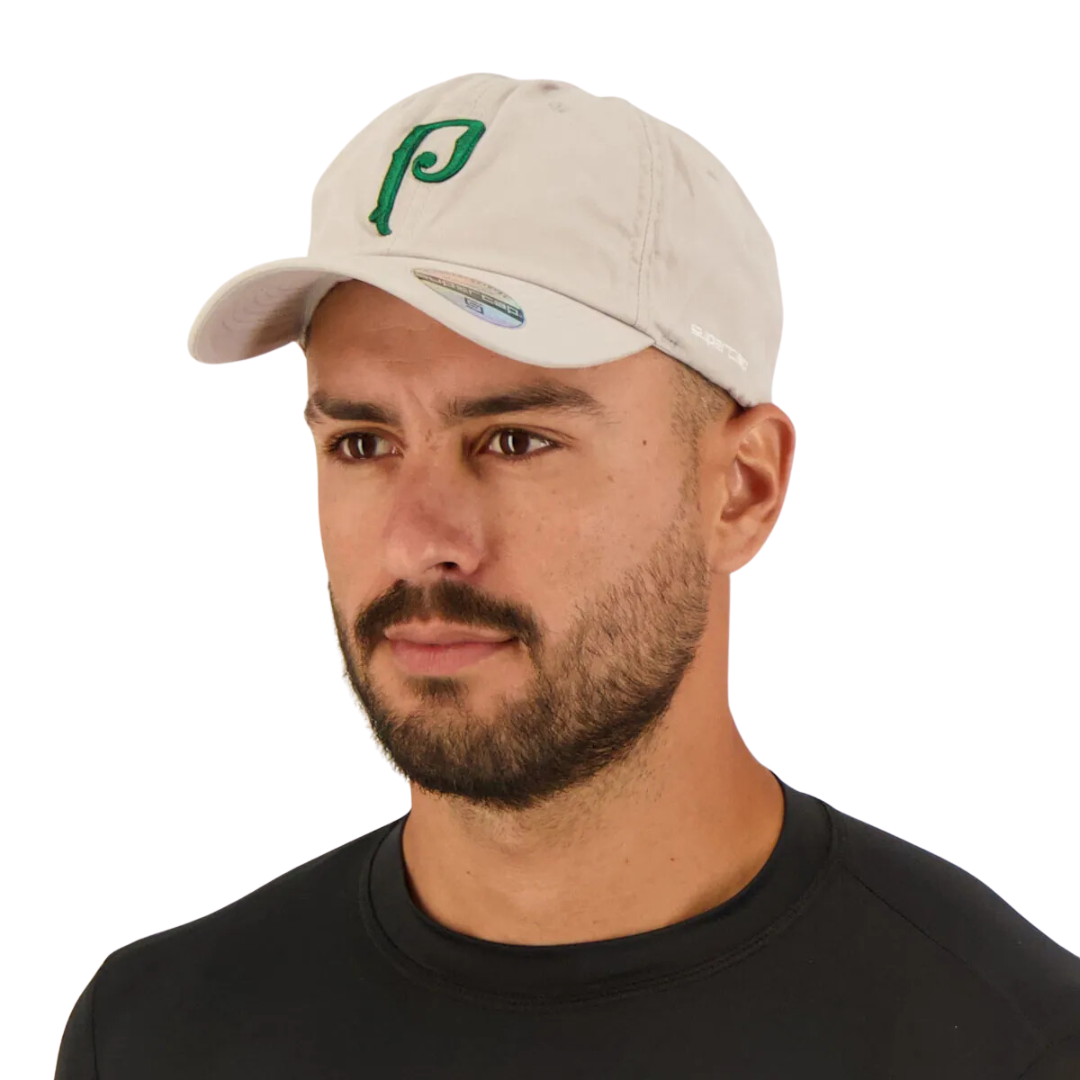 Boné Palmeiras Logo Cinza