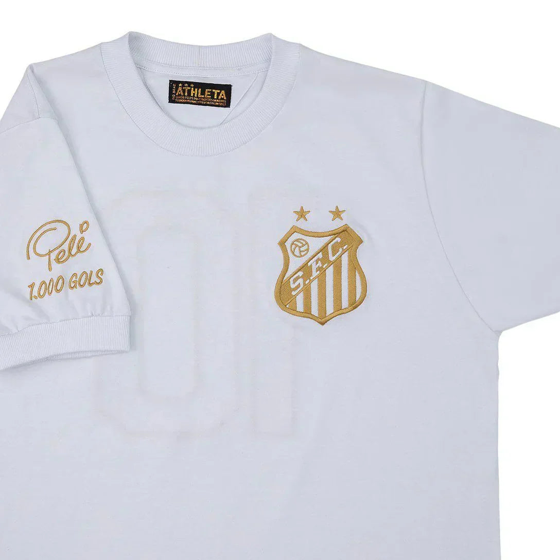 Camisa Santos Pelé Retrô Mil Gols Edição Limitada Masculina
