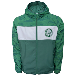 Jaqueta Corta Vento Palmeiras Camouflage Verde