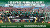 Placa Pôster Palmeiras Campeão Libertadores 2021